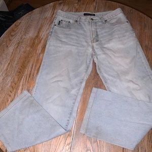 KESSON straight leg cotton faded jeans/32-29.5